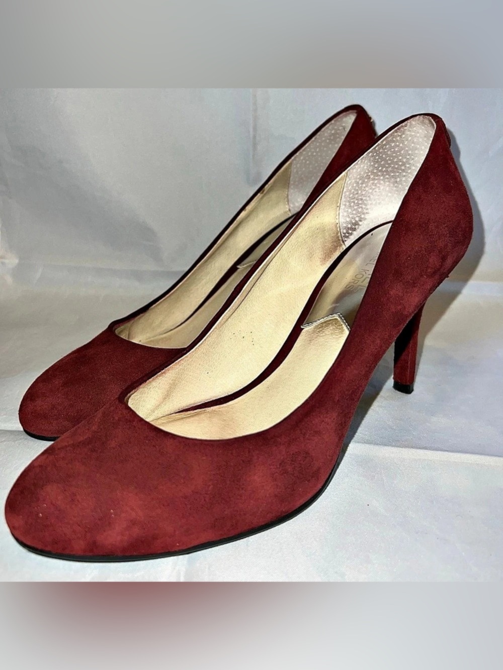 MICHAEL Michael Kors Burgundy Suede Pumps Heels Size 7.5 M